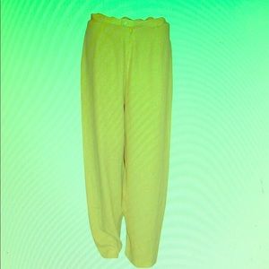 Emporio Armani yellow silk pants